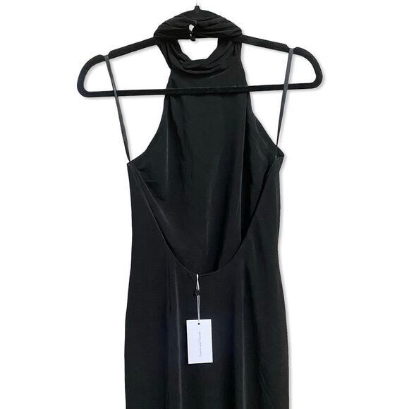 Lovers + Friends Black Halter Maxi Dress x Anja Dujković Ula backless Revolve S - Picture 6 of 9